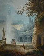 Hubert Robert Robert The Fountain Kimbell painting